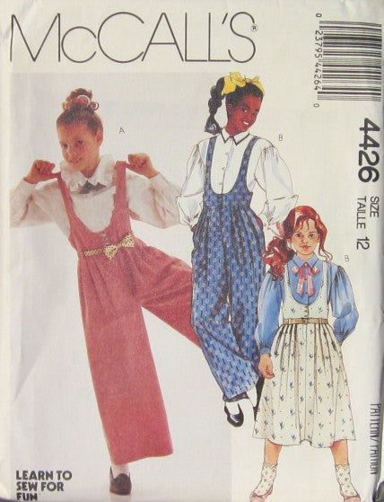 GIRLS JUMPSUIT JUMPER AND BLOUSE