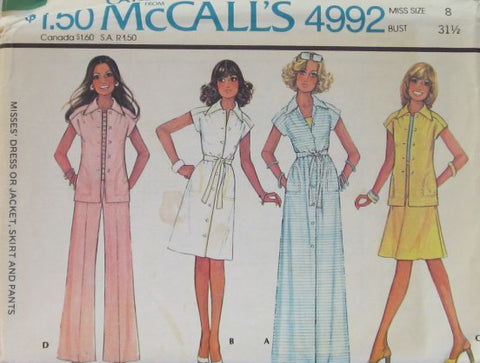 MISSES DRESS OR JACKET SKIRT AND PANS