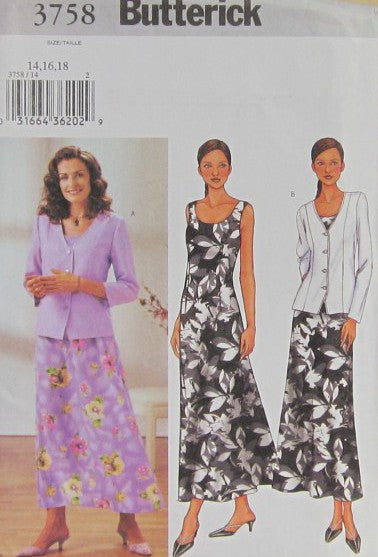 MISSES /MISSES PETITE JACKET AND DRESS