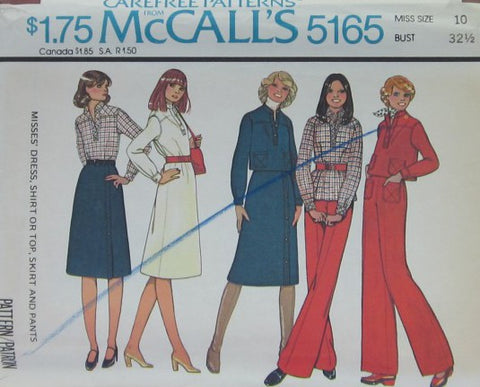 MISSES DRESS SHIRT OR TOP SKIRT AND PANTS