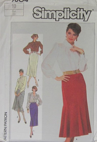 MISSES' SLIM-FITTING GORED SKIRTS