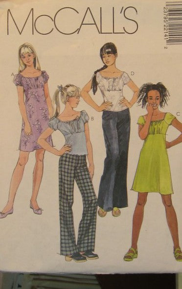 Girls dress top and pants