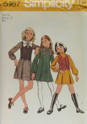 GIRTLS DRESS AND VEST