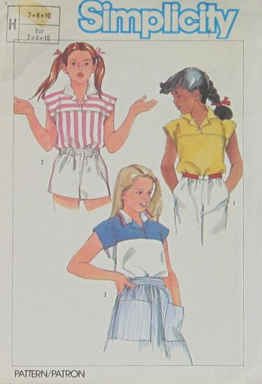 GIRLS' EASY-TO-SEW PULLOVER TOP