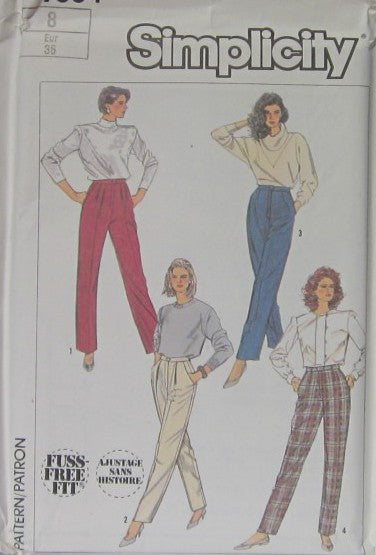 MISSES' PANTS AND TROUSERS WITH LEG VARIATIONS