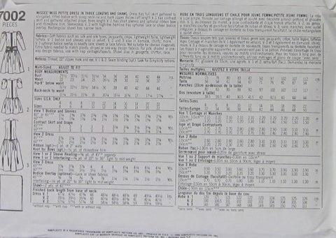 MISSES'/MISSES' PETITE DRESS IN THREE LENGTHS AND SHAWL