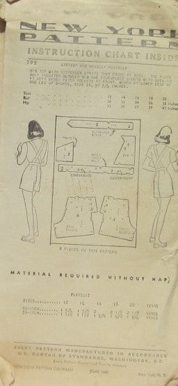 LADIES AND MISSES' PLAYSUIT