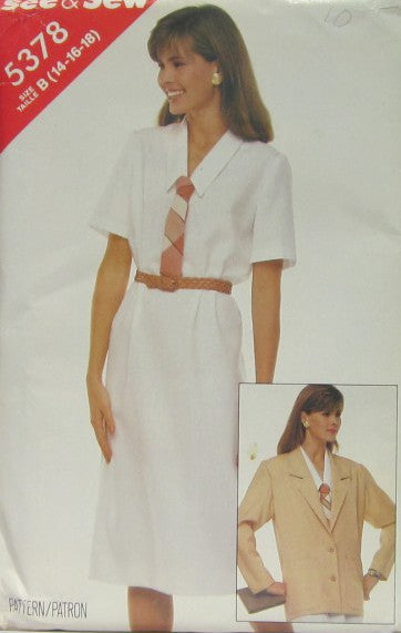 MISSES' JACKET AND DRESS