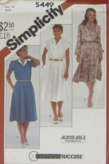 MISSES' PULLOVER DRESS...ADJUSTABLE FOR PETITE