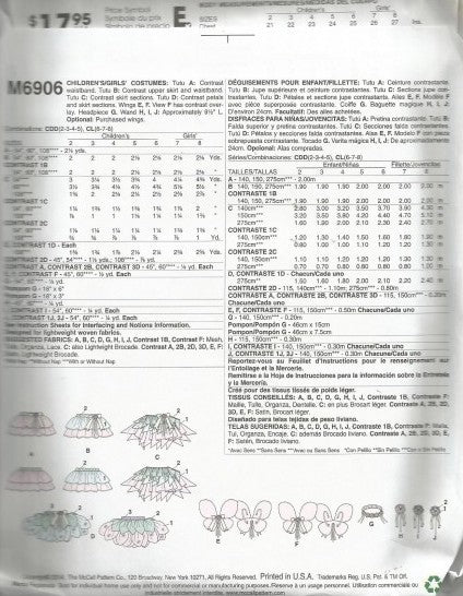 CHILDREN'S/GIRLS' COSTUMES