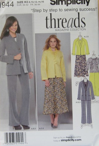 MISSES JACKET IN TWO LENGTHS TOP SKIRT AND PANTS