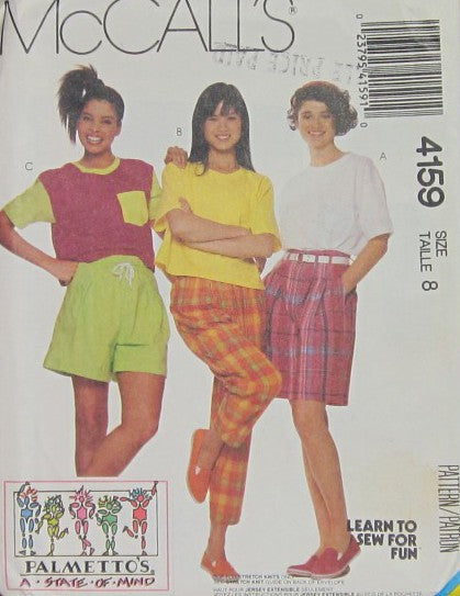 MISSES TOP PANTS CULOTTE AND SHORTS