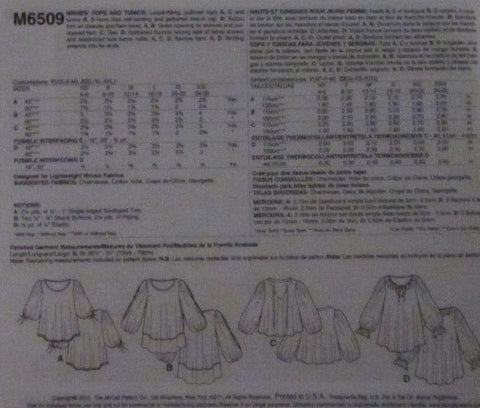 MISSES TOPS AND TUNICES