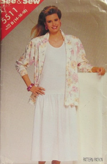 MISSES' JACKET AND DRESS