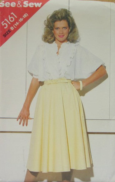 MISSES BLOUSE AND SKIRT