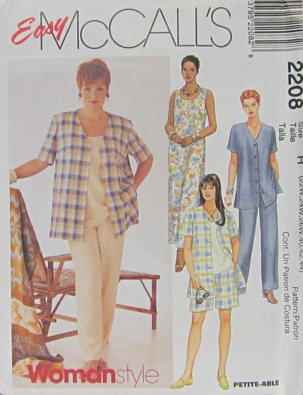 WOMEN'S SHIRT, DRESS OR TOP, PULL-ON PANTS OR SHORTS
