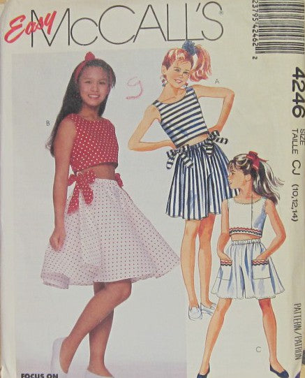 GIRLS TWO-PIECE DRESS [TOP, SKIRT, CULOTTES]