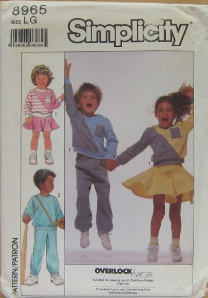 CHILD'S KNIT PANTS, SKIRT AND TOP