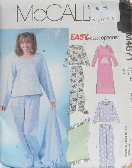 MISSES'/MISS PETITE NIGHTGOWN, TOPS, PANTS AND BLANKET
