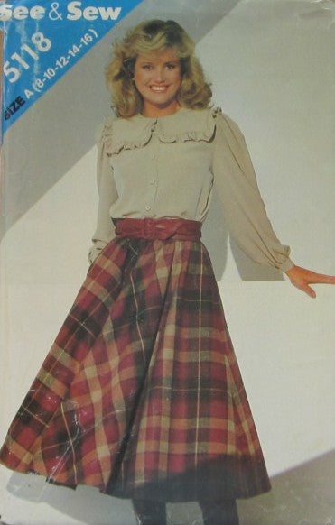 MISSES BLOUSE AND SKIRT
