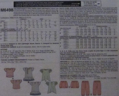 CHILDREN/GIRLS TOPS DRESS SKIRT AND PANTS
