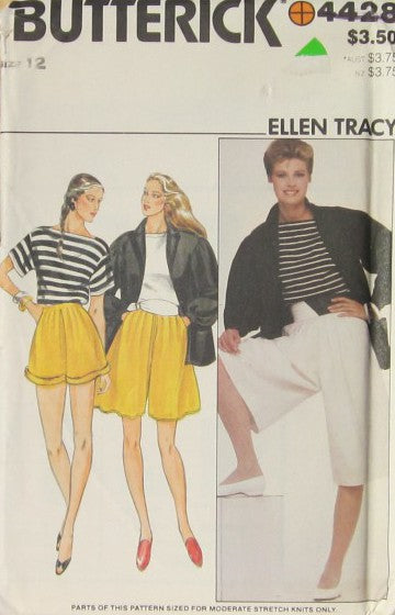 MISSES JACKET TOP CULOTTES AND SHORT