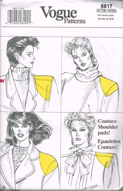 SHOULDER PADS AND COVERS AND SLEEVE PUFF