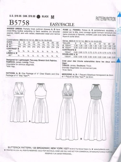 MISSES' DRESS