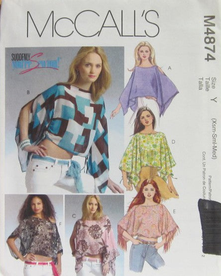 MISSES' PONCHO AND TOPS