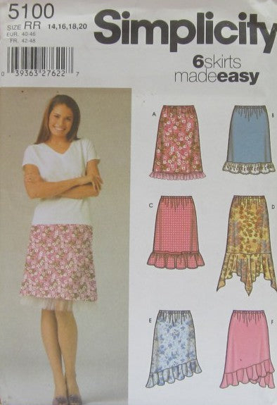 MISSES PULL-ON SKIRTS WITH HEMLINE VARIATIONS