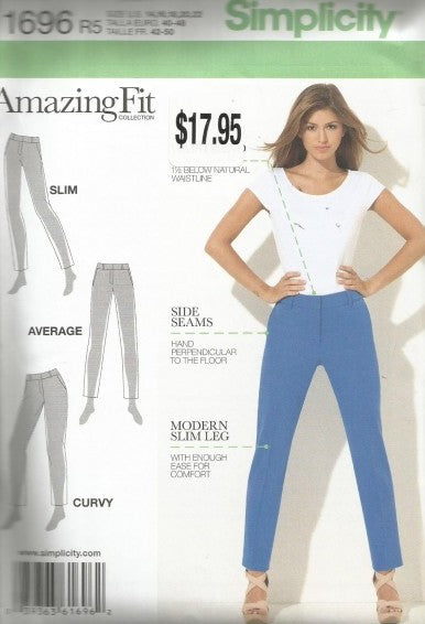 MISSES'/MISS PETITE PANTS-SLIM, AVERAGE AND CURVY FIT