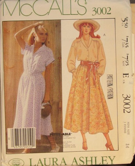 MISSES BLOUSE AND SKIRT