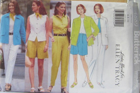 MISSES/MISSES PETITE JACKET TOP SHORTS PANTS AND SCARF