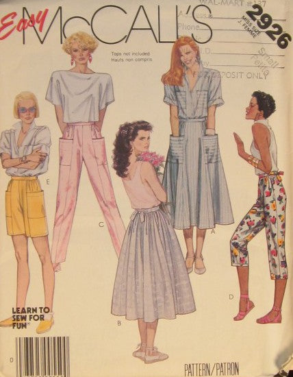 MISSES SKIRT PANTS AND SHORT