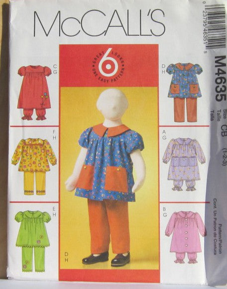 TODDLERS' DRESSES TOPS BLOOMERS AND PANTS