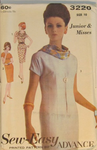 JUNIOR AND MISSES DRESS AND RING SCARF