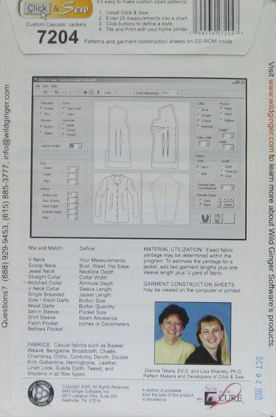 CUSTOM CLASSICS: JACKETS CLICK AND SEW