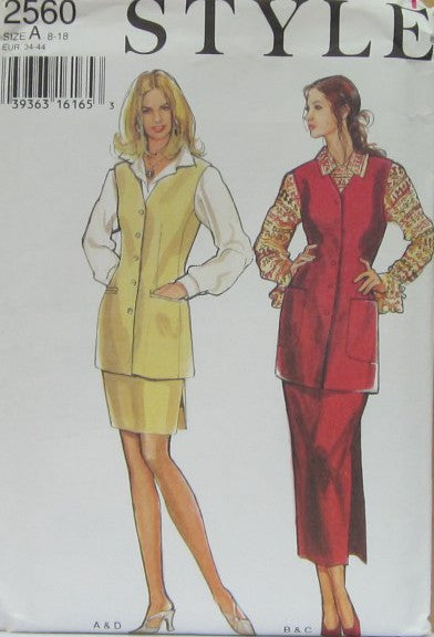 SIX SIZES IN ONE WAISTCOAT (VEST) SKIRT