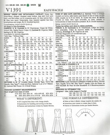 MISSES' DRESS AND DETACHABLE CAPELET