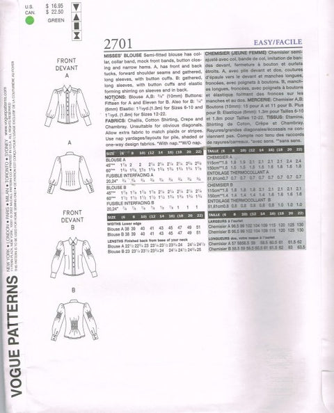 MISSES BLOUSE