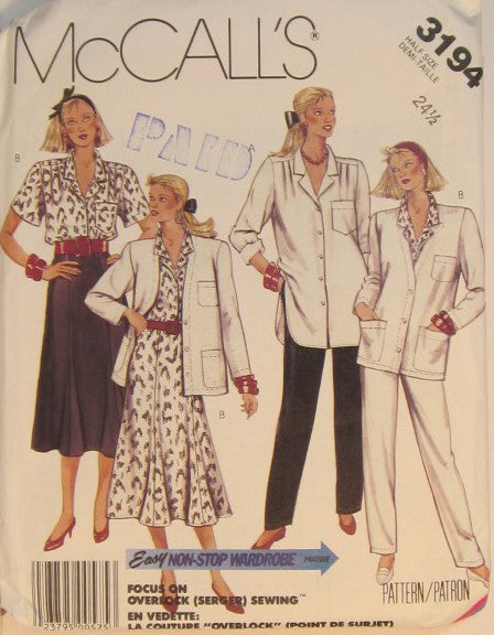 CARDIGAN, BLOUSE, SKIRT, AND PANTS