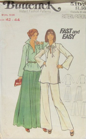 WOMEN'S TOP, SKIRT AND PANTS