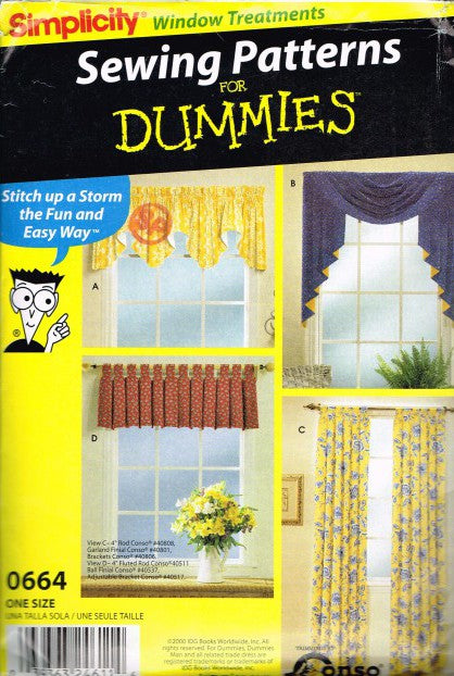 SEWING PATTERNS FOR DUMMIES (CURTAINS)