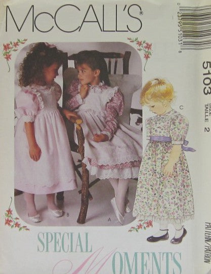 TODDLERS AND CHILDRENS DRESS PINAFORE AND PETTICOAT