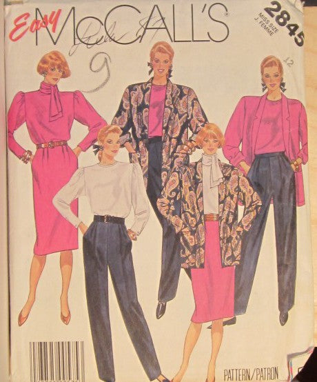 MISSES JACKET BLOUSE SCARF SKIRT AND PANTS