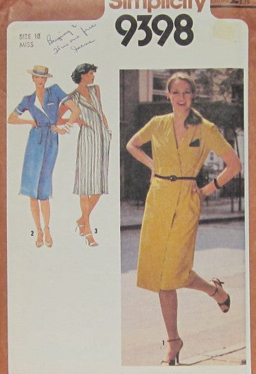 MISSES FRONT-WRAP DRESS