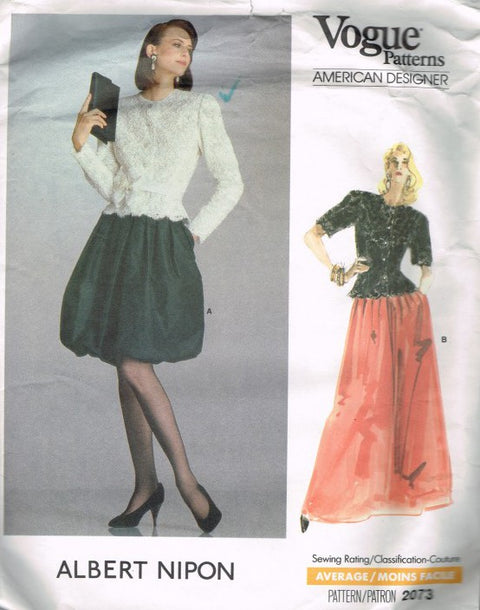 MISSES' TOP AND SKIRT (CUT)