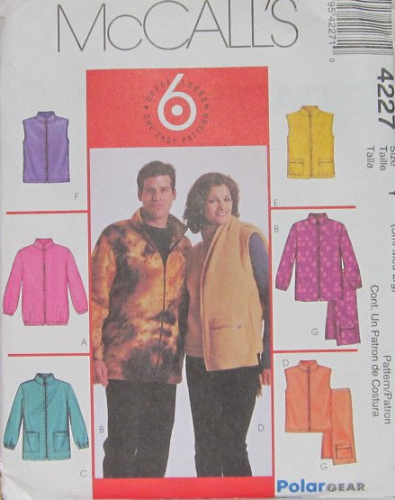 MISSES/MENS  JACKETS VEST AND SCARF