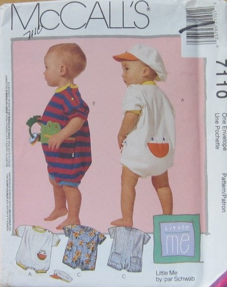 INFANTS' ROMPERS WITH SNAP CROTCH