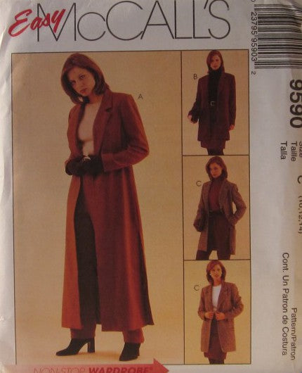 MISSES DUSTER OR JACKET PANTS AND SKIRT